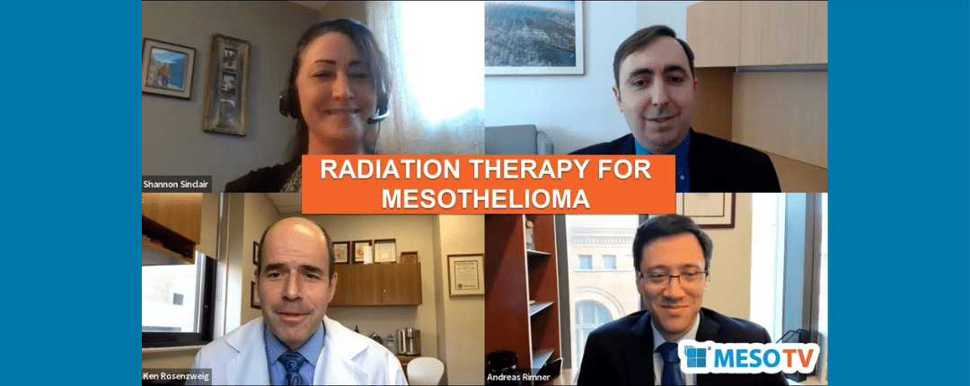 panelists discuss radiation therapy for mesothelioma